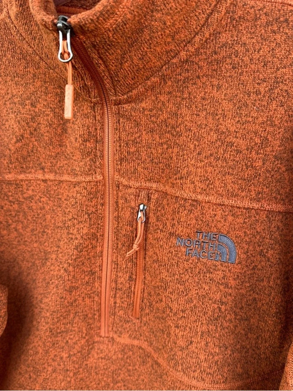 The North Face Gordon‎ Lyons 1/4 Zip Fleece Pullover Gingerbread Brown Heather M